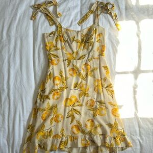 Lemon sundress urban outfitters